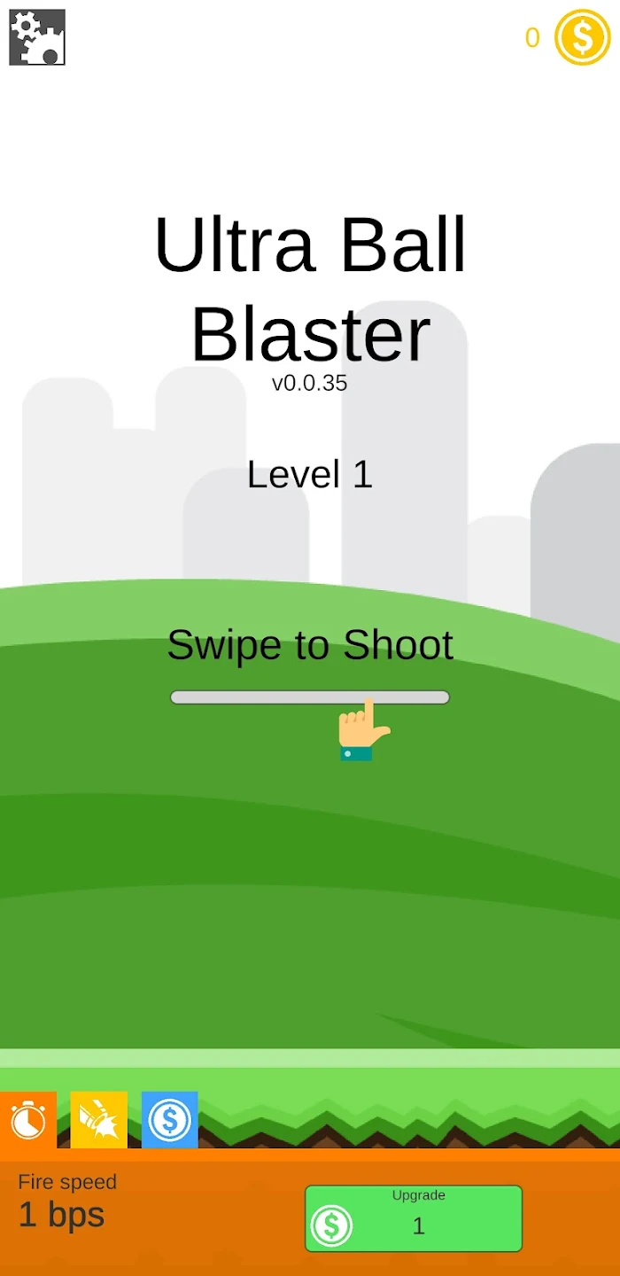 Ultra Ball Blaster menu screen