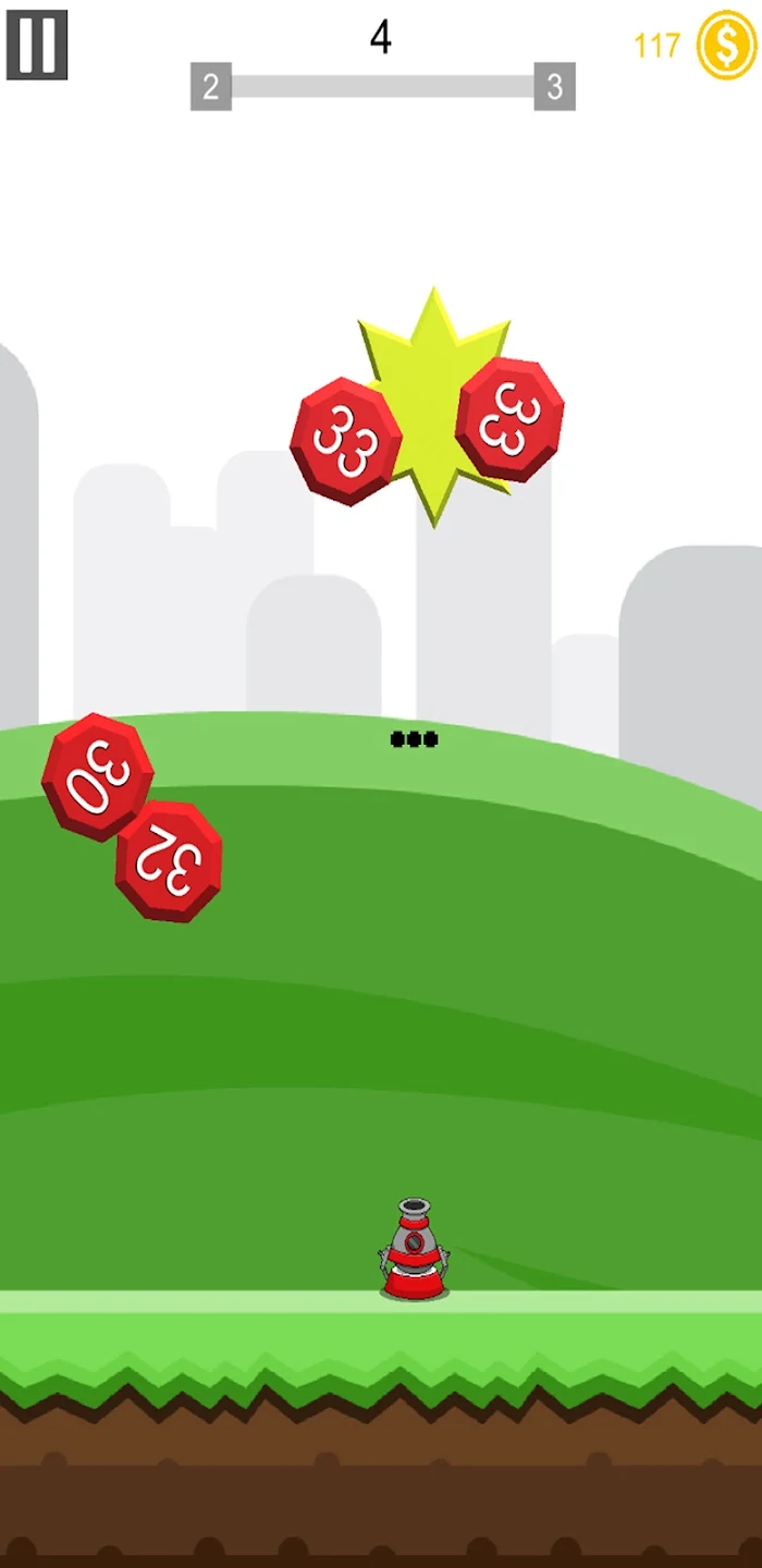Ultra Ball Blaster 3D gameplay view